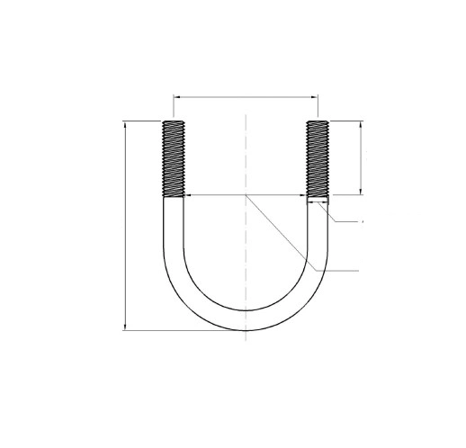 China Fastener M6 for Trucks Motorcycle Square U Bolt 304 316 Stainless Steel U Bolt